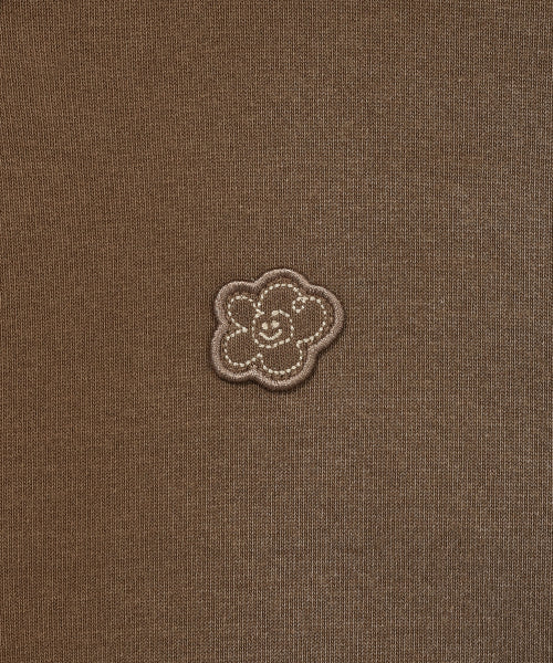 DENIM WASHED CROP HOOD ZIP-UP #GISELLE同款! - 3 COLORS BROWN