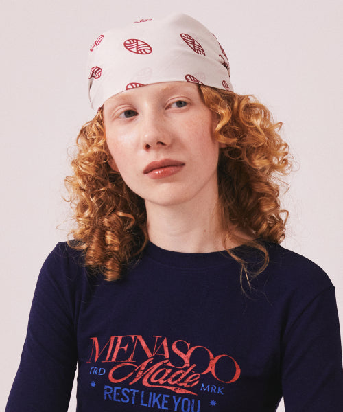 MNS BANDANA SCARF KERCHIEF - 3 COLORS IVORY