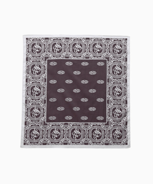 MNS BANDANA SCARF KERCHIEF - 3 COLORS BROWN