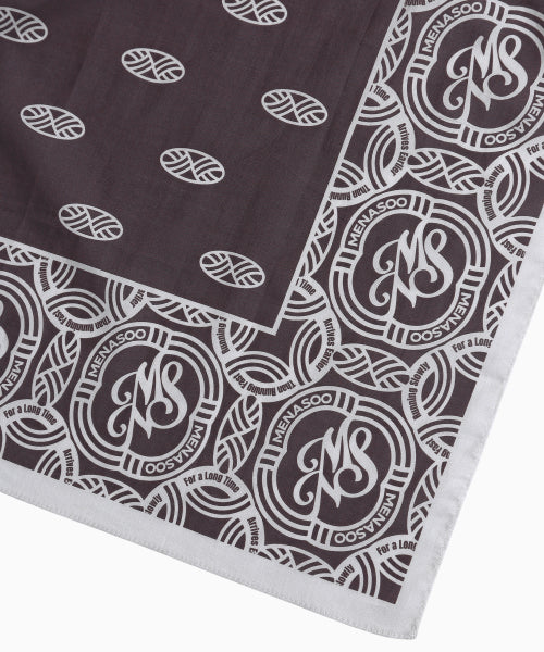 MNS BANDANA SCARF KERCHIEF - 3 COLORS BROWN