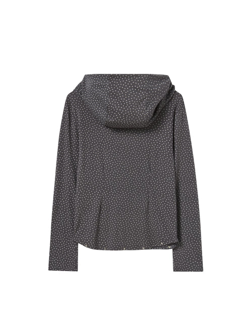 STUD HOODIE CHARCOAL - 2 COLORS