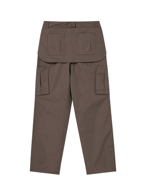 PIECE BELT PANTS BROWN - 2 COLORS