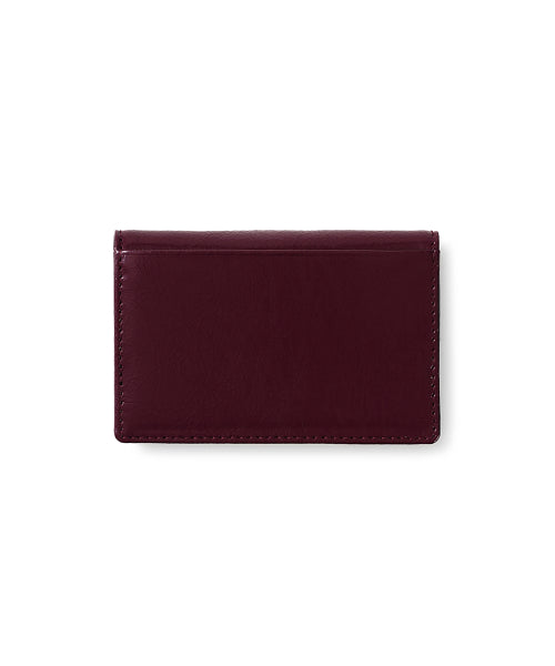 CRINKLE SOFT CARD CASE DEEP CHERRY AS SHOWN