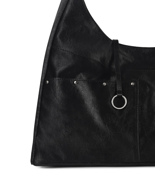 BASH SLOUCHY BAG METAL BLACK