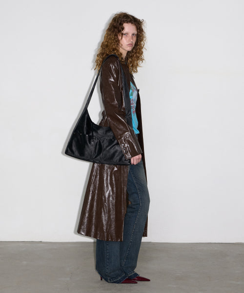 BASH SLOUCHY BAG METAL BLACK