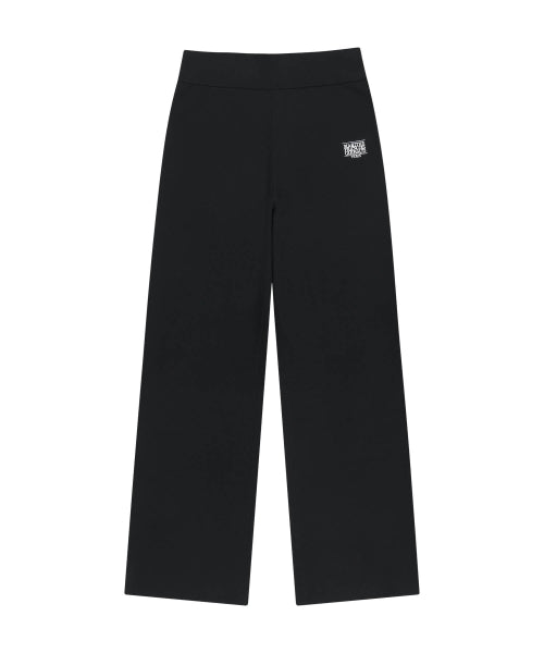 W CLASSIC LOGO KNIT PANTS - 4 COLORS BLACK