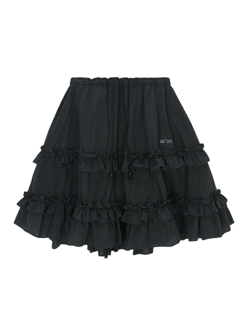 CHECK KANGKANG MIDI SKIRT - 2 COLORS