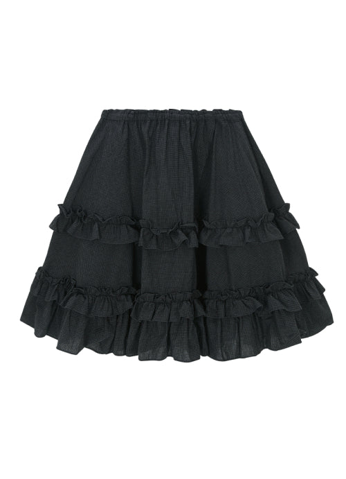 CHECK KANGKANG MIDI SKIRT - 2 COLORS