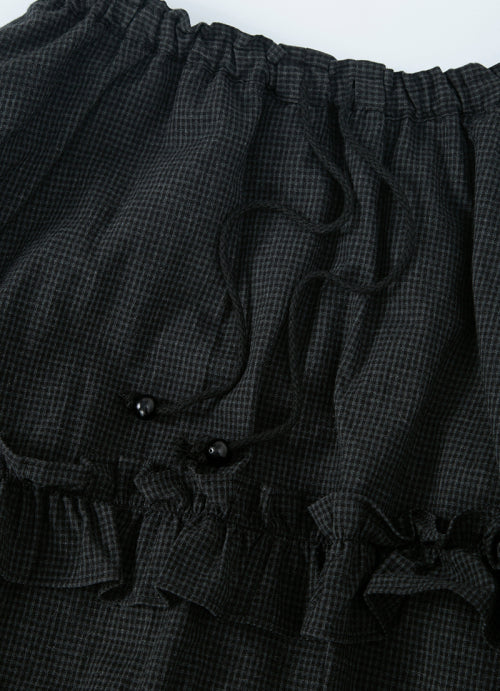 CHECK KANGKANG MIDI SKIRT - 2 COLORS