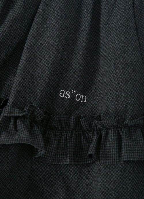 CHECK KANGKANG MIDI SKIRT - 2 COLORS