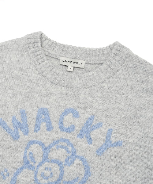 BIG LILY GRAPHIC PULLOVER #GISELLE同款! - 3 COLORS LIGHT GREY