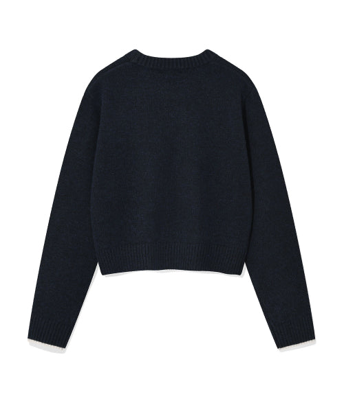 BIG LILY GRAPHIC PULLOVER #GISELLE同款! - 3 COLORS NAVY