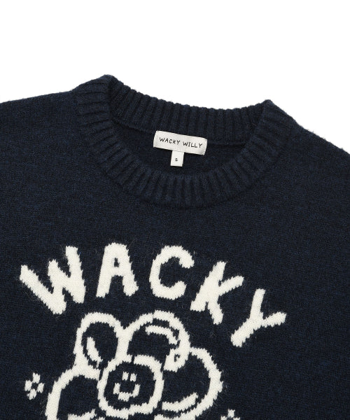 BIG LILY GRAPHIC PULLOVER #GISELLE同款! - 3 COLORS NAVY