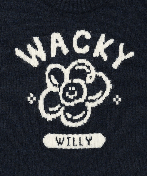 BIG LILY GRAPHIC PULLOVER #GISELLE同款! - 3 COLORS NAVY