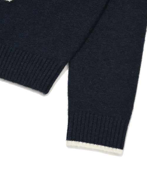 BIG LILY GRAPHIC PULLOVER #GISELLE同款! - 3 COLORS NAVY