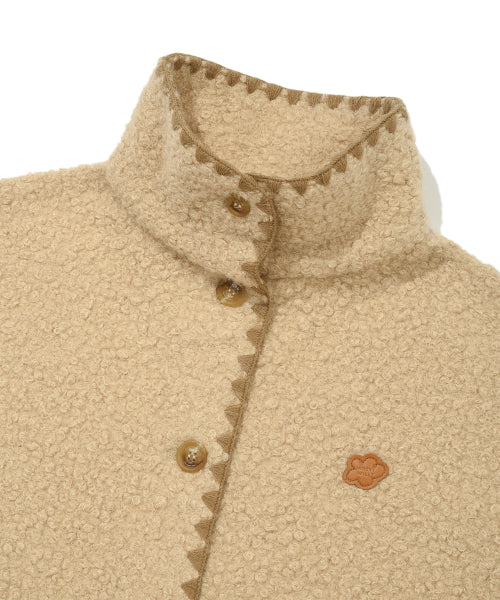 SHEARLING STITCH JACKET #GISELLE同款! - 2 COLORS BEIGE