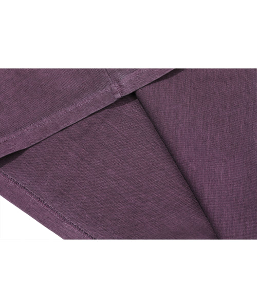 CHERRY RAGLAN PIGMENT LONG SLEEVE - 2 COLORS PURPLE