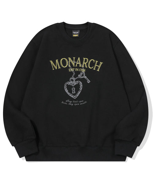 EMBROIDERY SWEATSHIRT - 4 COLORS BLACK