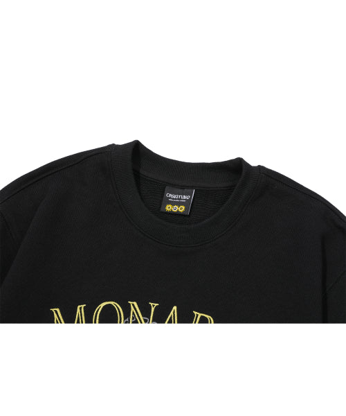 EMBROIDERY SWEATSHIRT - 4 COLORS BLACK