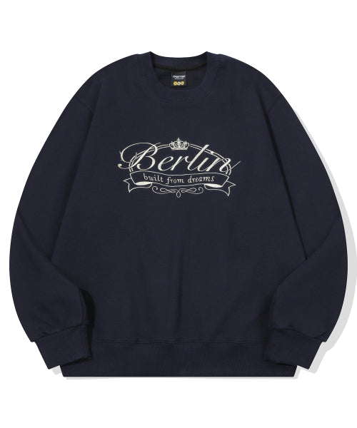 EMBROIDERY SWEATSHIRT - 4 COLORS NAVY