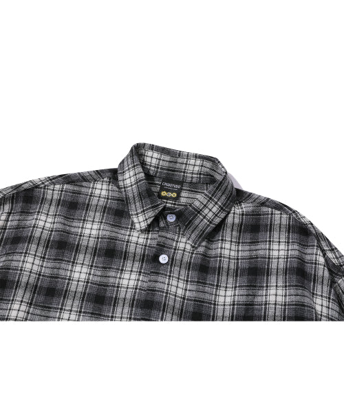 NOMAD OVERFIT CHECK SHIRT - 4 COLORS BLACK