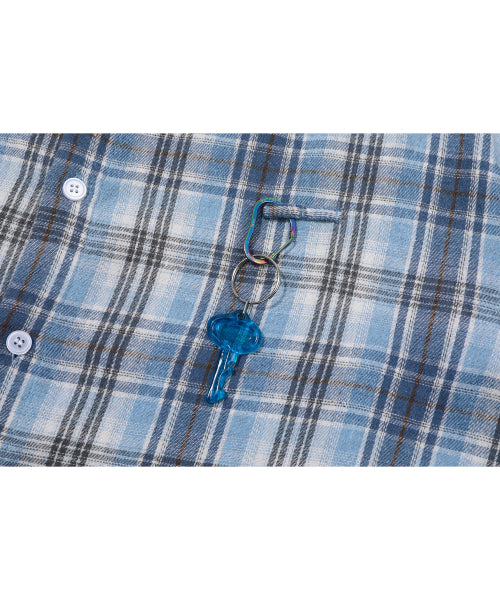 NOMAD OVERFIT CHECK SHIRT - 4 COLORS BLUE