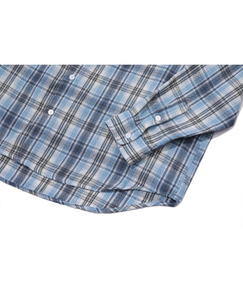NOMAD OVERFIT CHECK SHIRT - 4 COLORS BLUE