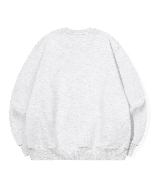 CAT EMBROIDERY SWEATSHIRT - 2 COLORS WHITE