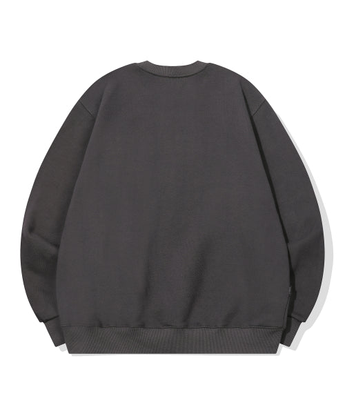 CAT EMBROIDERY SWEATSHIRT - 2 COLORS AS SHOWN