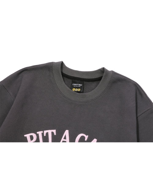 CAT EMBROIDERY SWEATSHIRT - 2 COLORS AS SHOWN
