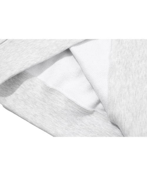 EMBROIDERY SWEATSHIRT - 4 COLORS MELANGE WHITE
