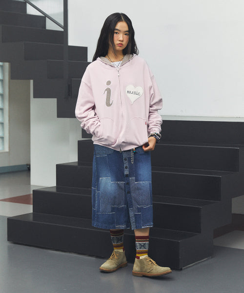I LOVE MUSIC ZIP UP HOODIE - 2 colors #IAN同款!