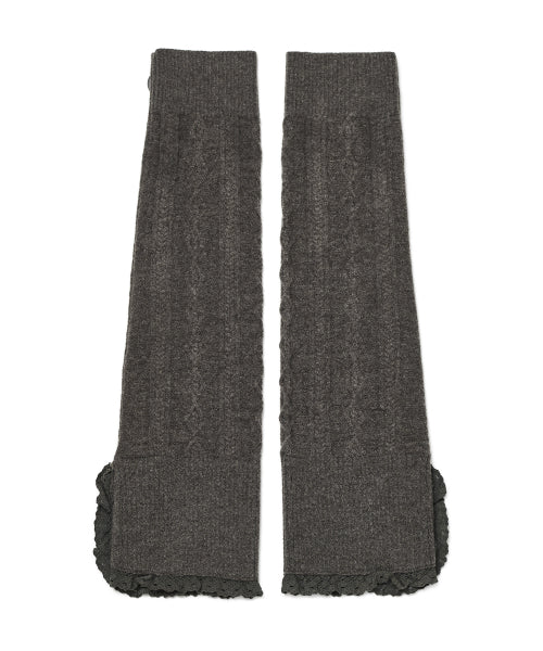 BUTTON CABLE KNIT - 4 COLORS BROWN