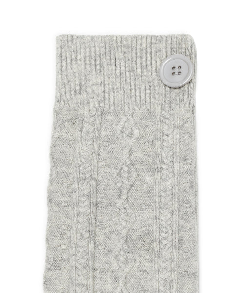 BUTTON CABLE KNIT - 4 COLORS GREY