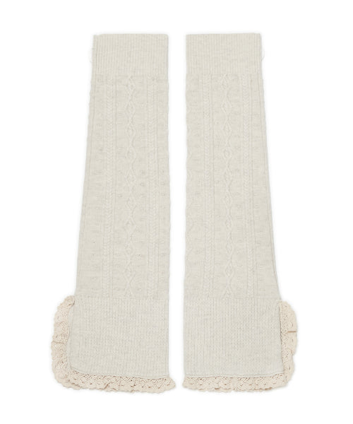 BUTTON CABLE KNIT - 4 COLORS IVORY