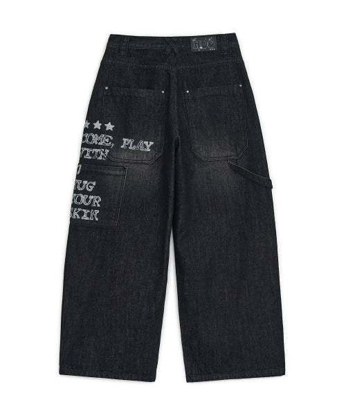 DENIM PANTS - 2 COLORS BLACK
