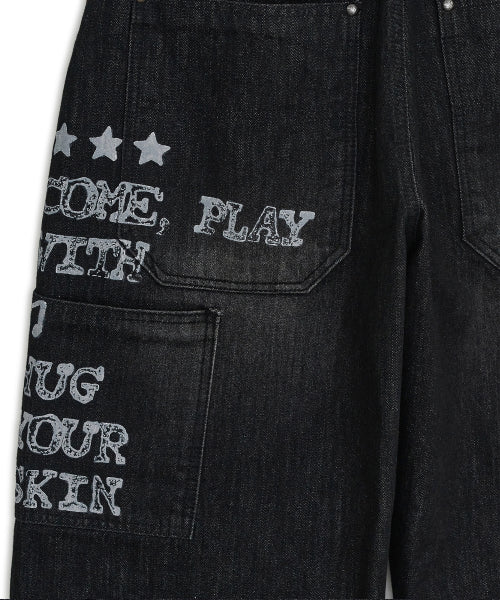 DENIM PANTS - 2 COLORS BLACK