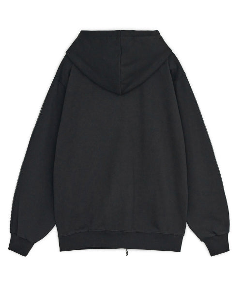 HOOD ZIP-UP - 2 COLORS BLACK
