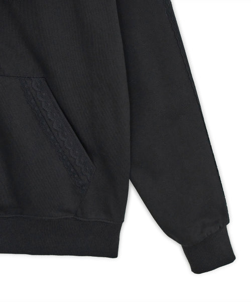 HOOD ZIP-UP - 2 COLORS BLACK