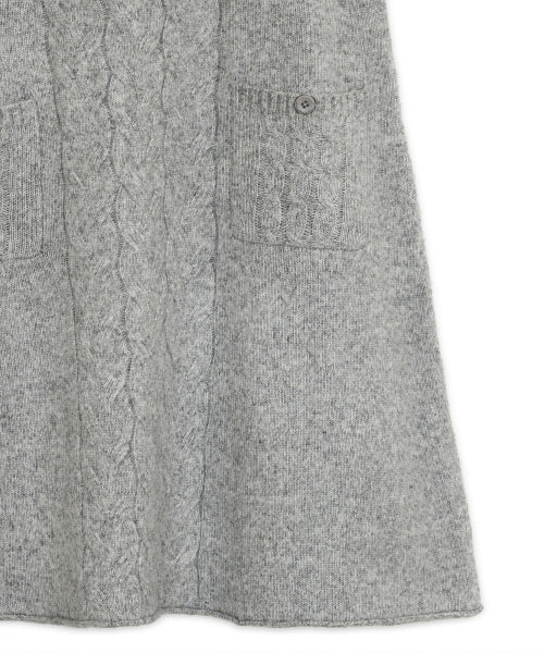 STRAP KNIT DRESS - 2 COLORS GREY