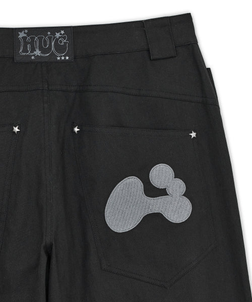 STAR PANTS - 2 COLORS BLACK