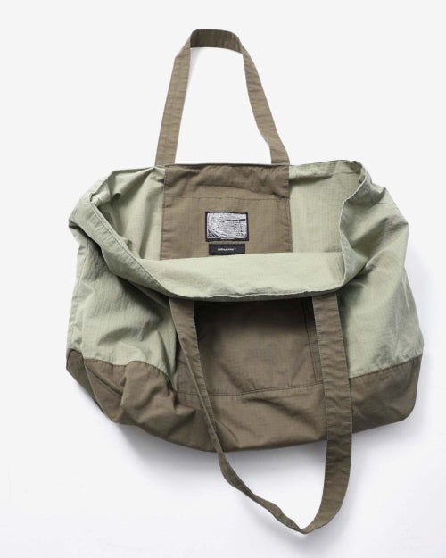 ADVENTURE PANELED BIG TOTE BAG - 4 COLORS OLIVE