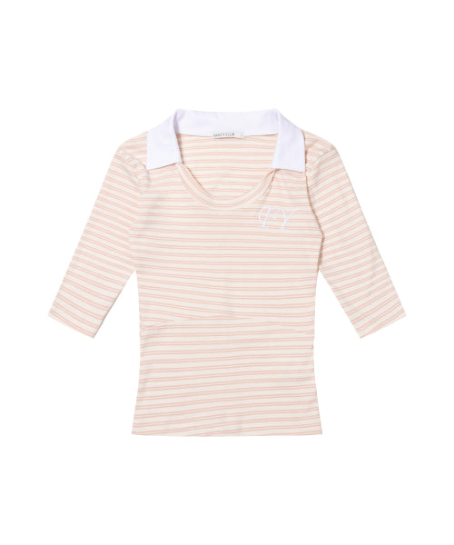 COLLAR TOP F26QB045 - 3 COLORS PINK