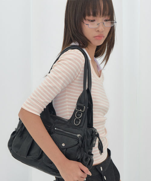 HOBO BAG F26QE983 - 3 COLORS BLACK