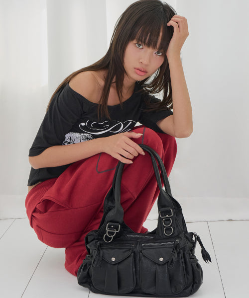 HOBO BAG F26QE983 - 3 COLORS BLACK