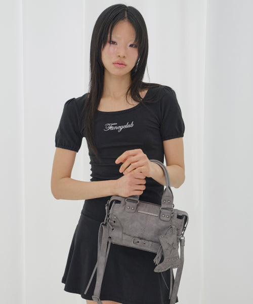 BELTED WASHED MINI BAG F26QE991 - 3 COLORS GREY