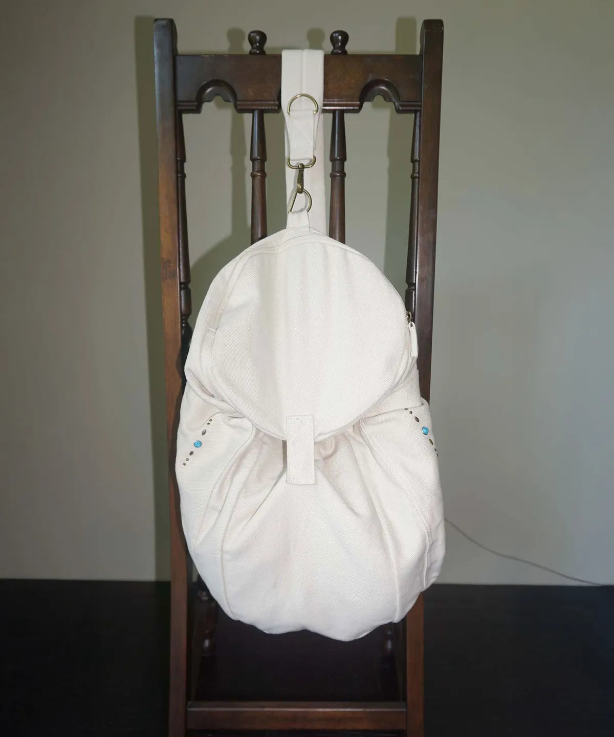 Three-Way Stud Twill Bag Natural