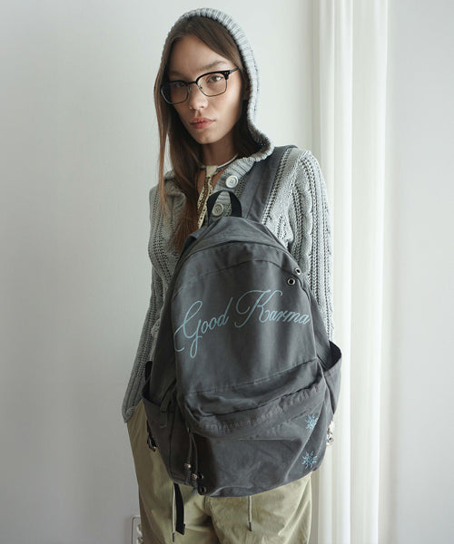 KARMA VINTAGE BACKPACK - 2 COLORS CHARCOAL