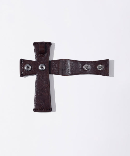 CROSS STRAP LAYERED WALLET - 3 COLORS BROWN