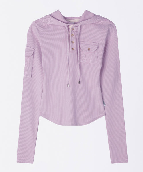 WASHED POCKET HOODIE - 3 COLORS PINK
